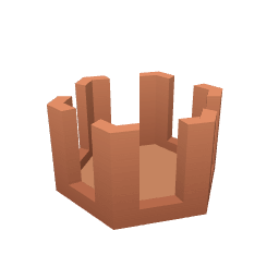 Tower Hexagon Top Wood